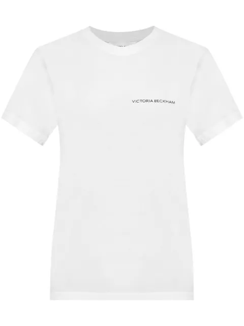 Victoria Beckham logo-print T-shirt White 1424JTS005890A
