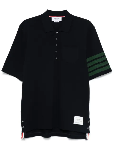 Thom Browne piqué polo shirt Blue MJP204AJ0155