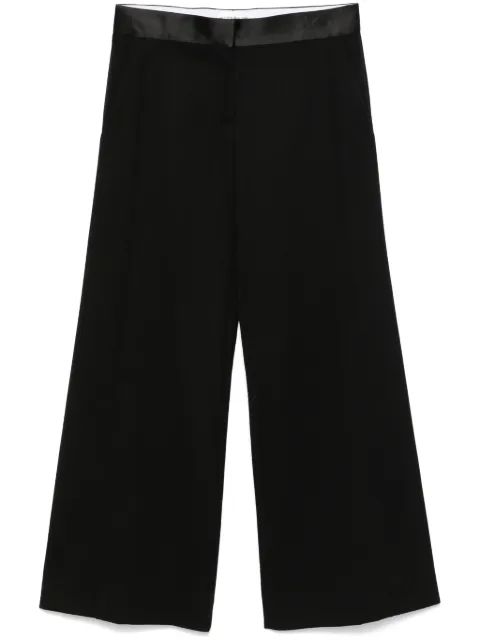 Victoria Beckham satin-trim trousers Black 1424WTR004763I