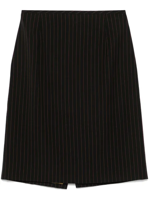Jean Paul Gaultier Pre-Owned 1900s pinstriped mini skirt Black GAU250HG