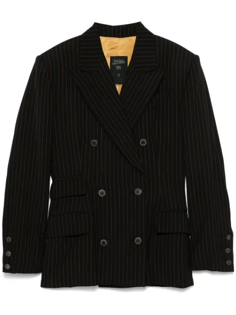 Jean Paul Gaultier Pre-Owned 1990s pinstriped blazer Black GAU540HF
