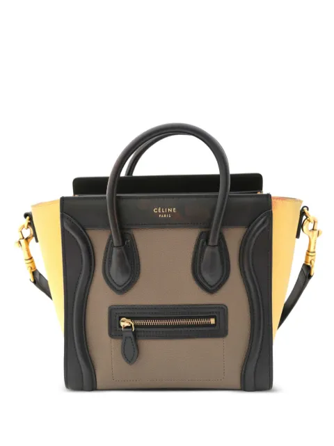 Celine Pre-Owned Micro Luggage tote bag Brown CSZL8131