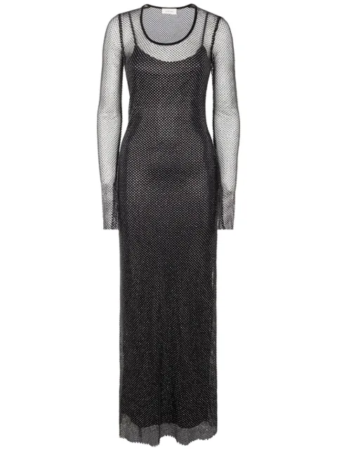 Sportmax crystal embellishment maxi dress Black 2422636021600