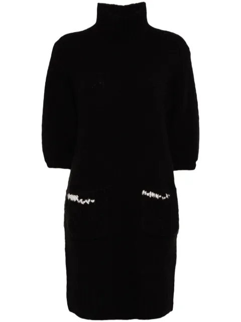 Onefifteen chunky-knit dress Black OF2470