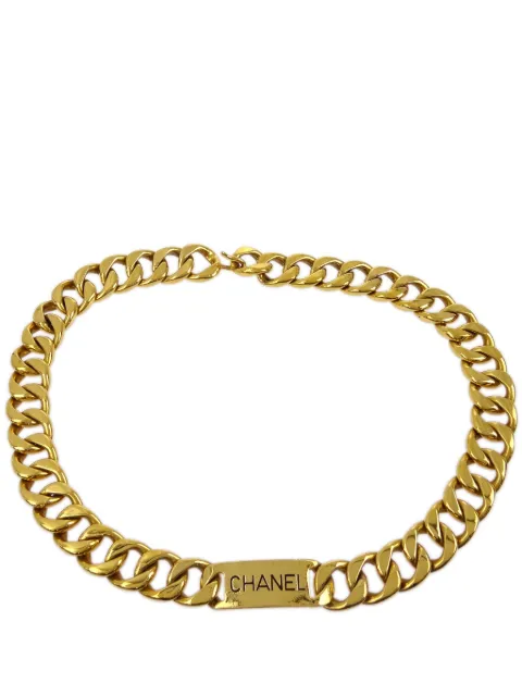 CHANEL Pre-Owned 1990-2000s logo chain belt Gold BE182997