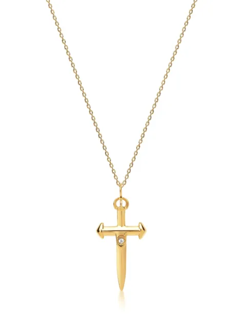 Nialaya Jewelry Skyfall Sword necklace Gold WNECK037