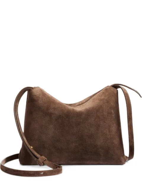 KHAITE medium Lina suede cross body bag Neutrals H4010849732
