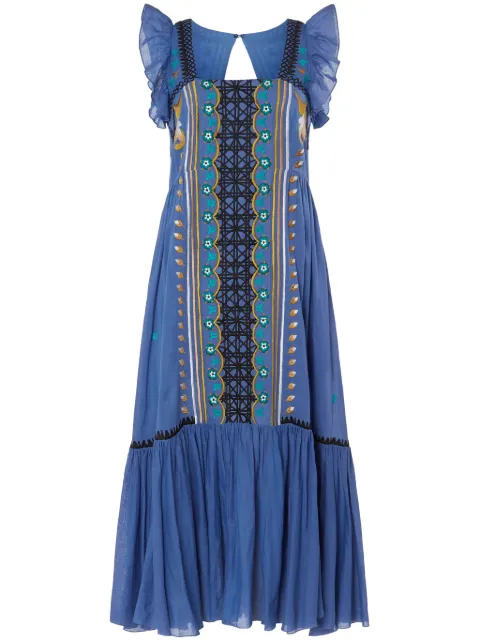 Temperley London Florentine dress Blue 24SSENT51789