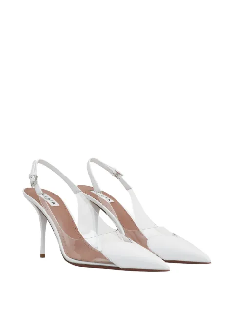 Alaïa Le Coeur slingback pumps White AA3E083CK150