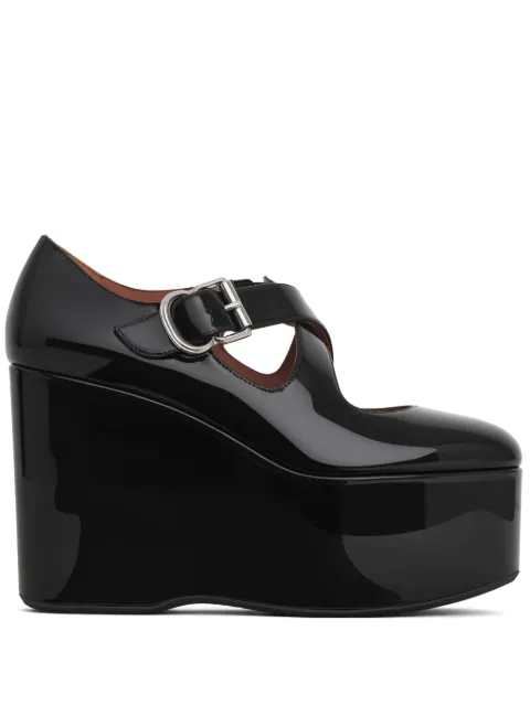 Alaïa 110mm wedges leather pumps Black AA3E084CK168