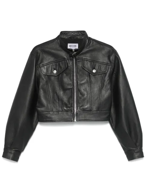 MOSCHINO JEANS leather jacket Black 242K2J37038715