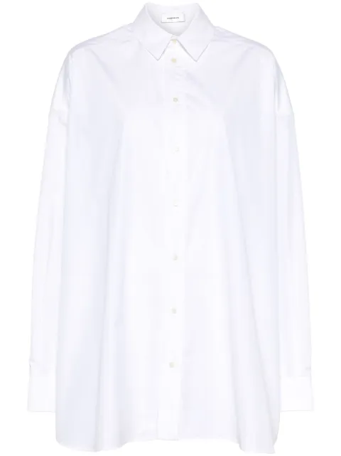 WARDROBE.NYC cotton shirt dress White W1085R17
