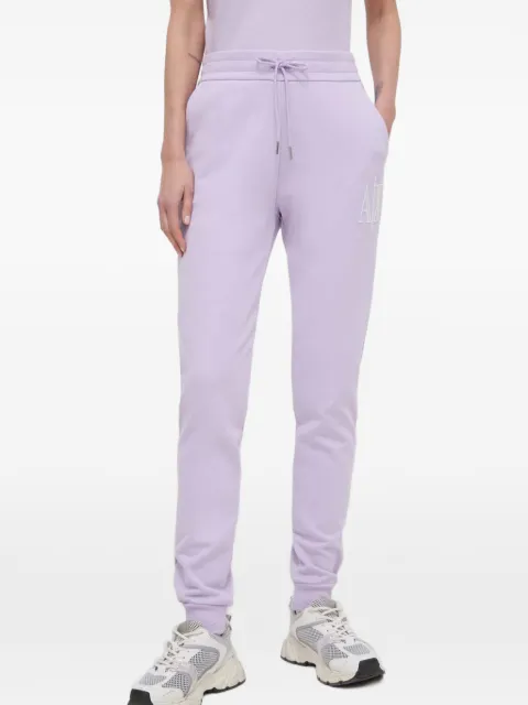 Armani Exchange logo-detail track pants Purple 8NYPCXYJ68Z