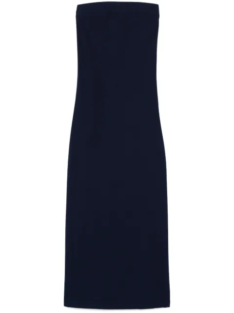 Norma Kamali strapless side-slit dress Blue ST2243TEA67951