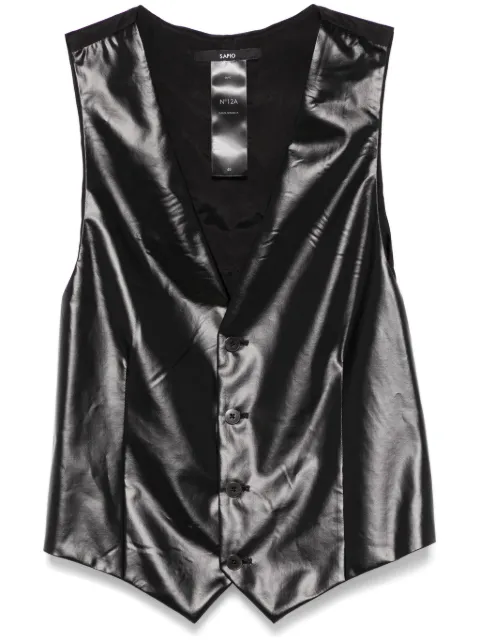 SAPIO nº12A waistcoat Black SS25N12A