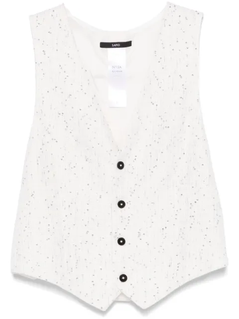 SAPIO nº12A waistcoat White SS25N12A