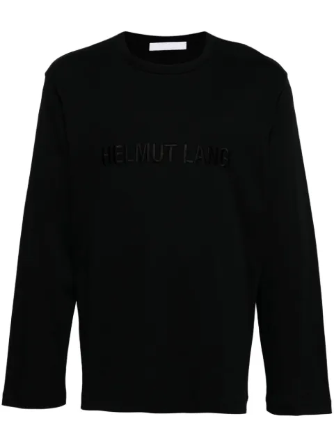 Helmut Lang logo-embroidered T-shirt Black O06HM511