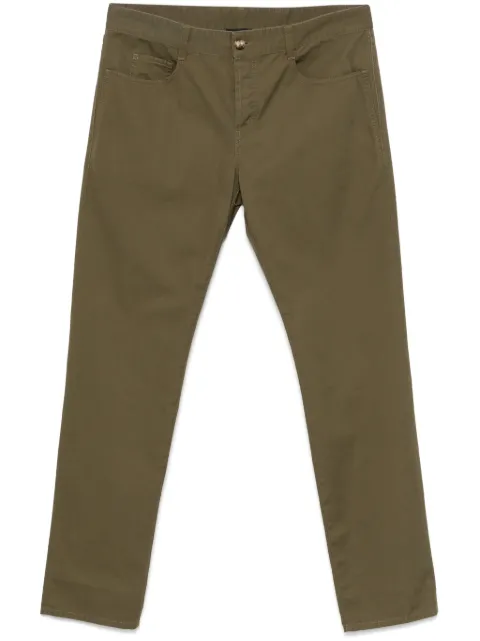 Saint Laurent slim-cut trousers Green 795384Y03JC