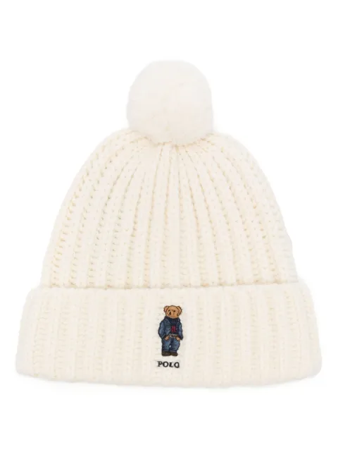 Polo Ralph Lauren Polo Bear-embroidered beanie White 455931876001