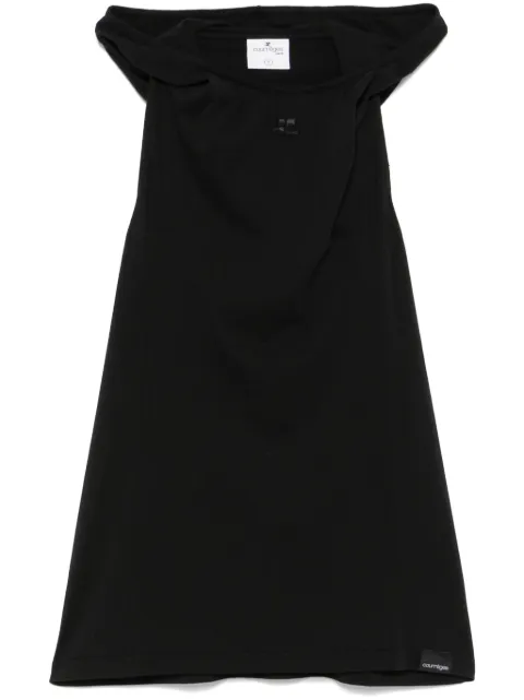 Courrèges hooded tank top Black 424JDE091JS0175