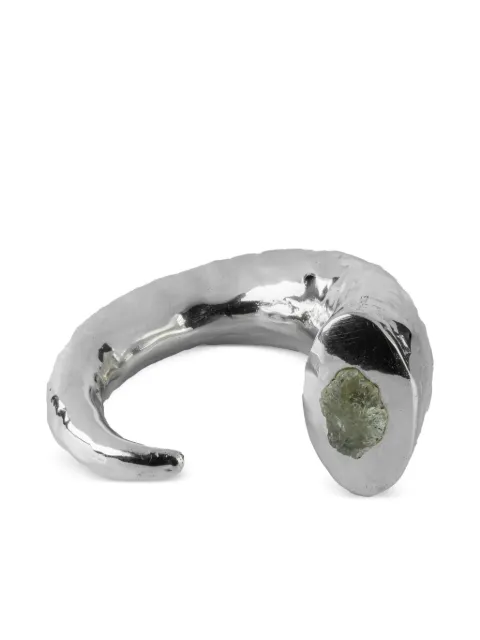Parts of Four Giant Horn aquamarine bracelet Silver E16026YSAQU