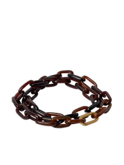 Parts of Four chain necklace Black 6102RAHAG