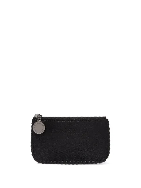 Stella McCartney Falabella zipper cardholder keychain Black 7P0075W9132