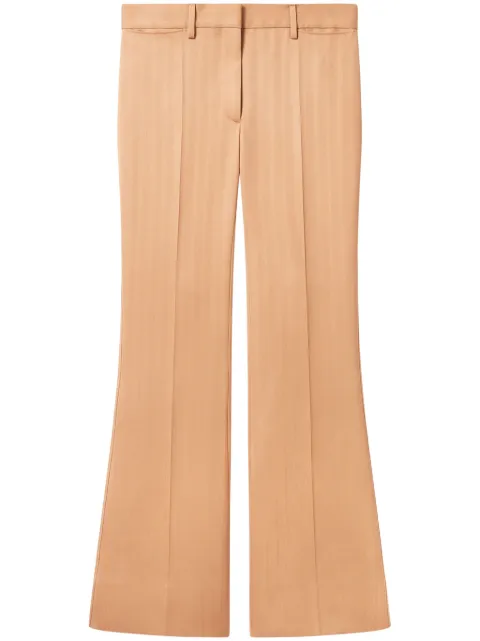 Stella McCartney low-rise striped trousers Brown 6402343FJ702