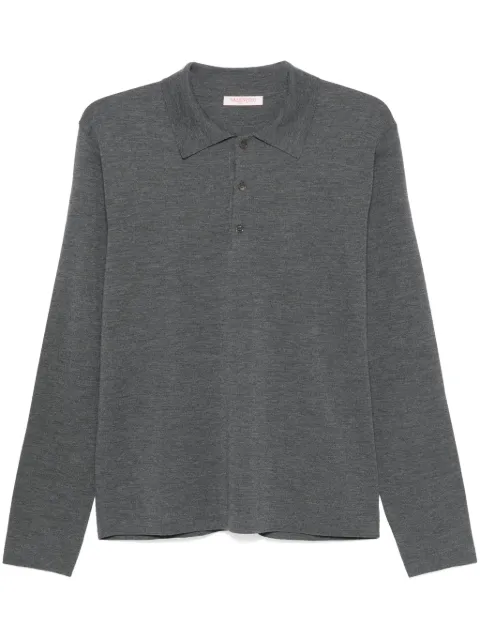 Valentino Garavani wool polo shirt Grey VKP03JAH5
