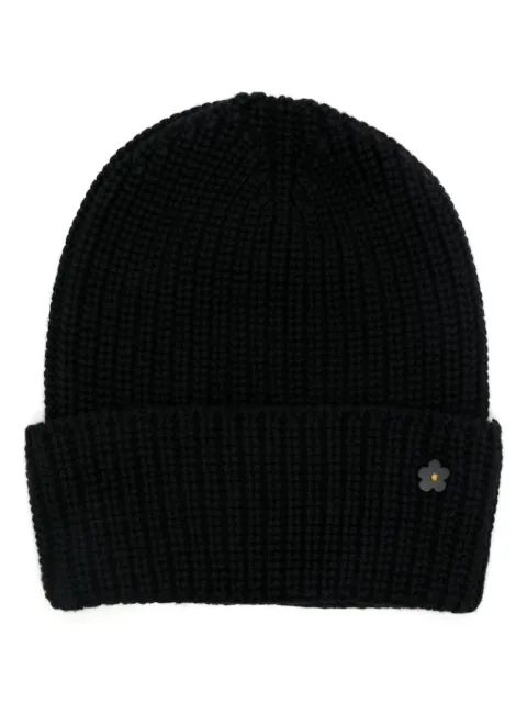 A Paper Kid ribbed beanie Black F4PKUAHT043