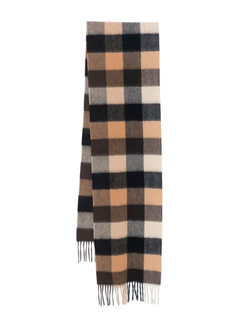 Barbour checked scarf Brown USC0005TN63