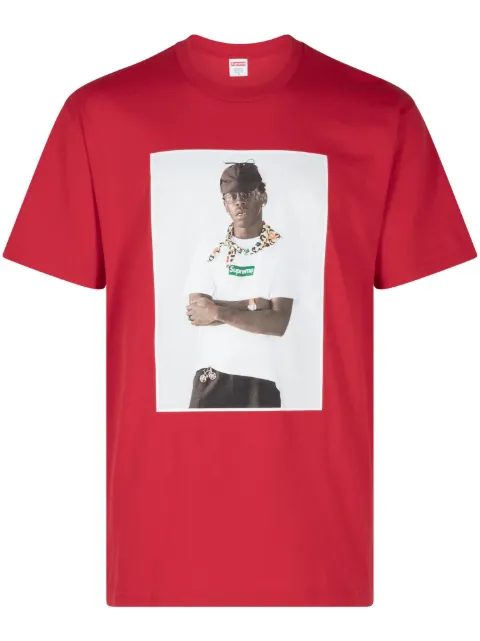 Supreme x Tyler The Creator photograph-print T-shirt Red SU516