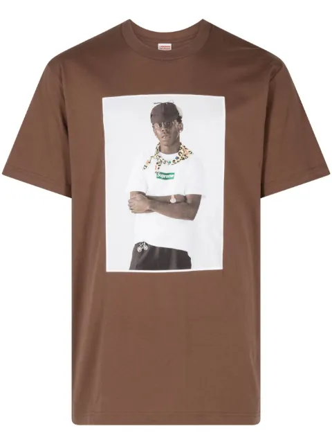 Supreme x Tyler The Creator photograph-print T-shirt Brown SU511