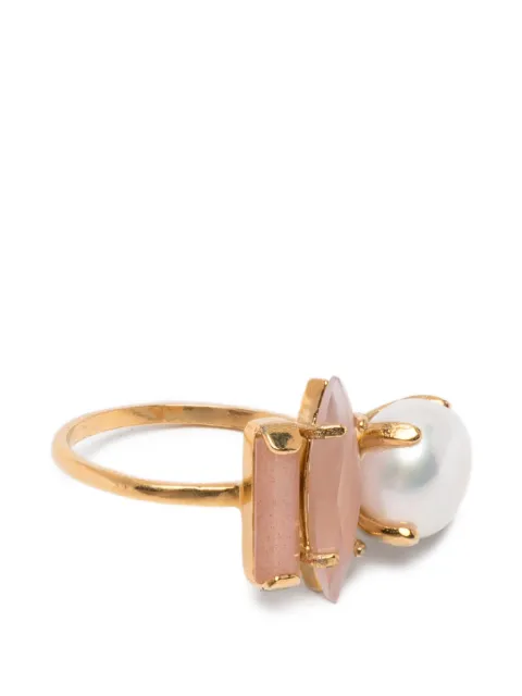 Wouters & Hendrix pearl-embellishment ring Gold RSC008GP