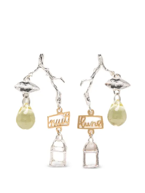 Wouters & Hendrix birdcage-pendant earrings Silver CAGEEARRINGS