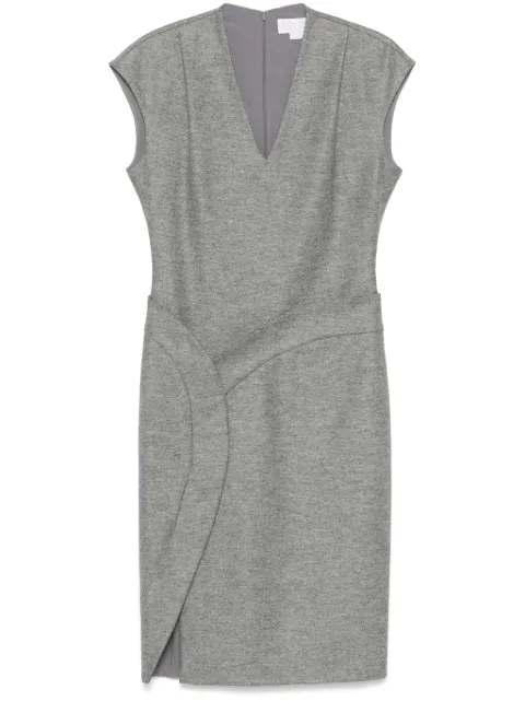 Genny mélange-effect midi dress Grey 77AJOC73N0496