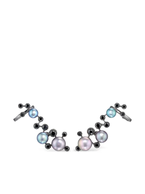 Anabela Chan 18kt gold Constellation pearl ear cuffs Grey AC19CC11ESBGBP