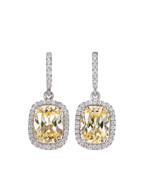 Anabela Chan 18kt white gold Comet Canary diamond earrings Silver AC15CC02ESWGCD