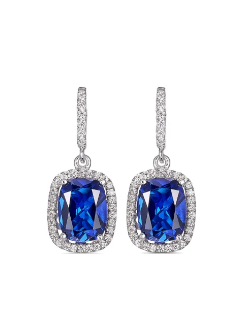 Anabela Chan 18kt white gold Comet sapphire and diamond earrings Silver AC15CC10ESWGBS