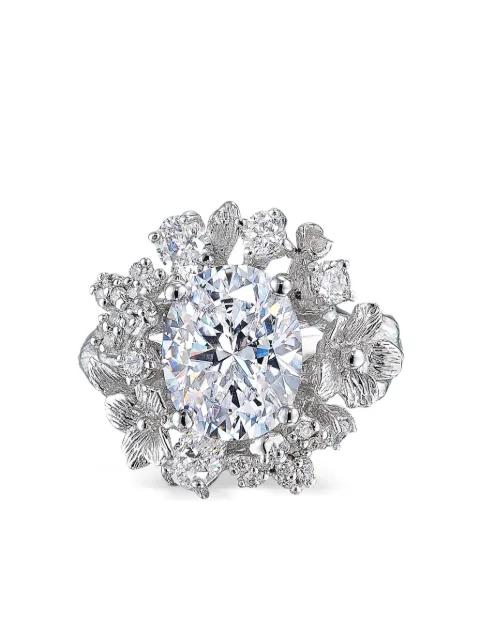 Anabela Chan 18kt white gold Posy diamond ring Silver AC23EG27RSWGWD