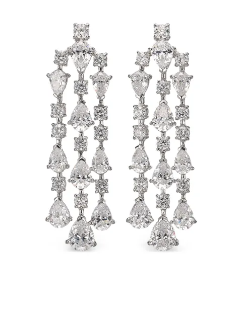 Anabela Chan 18kt white gold Orchid Cascade earrings Silver ACDD10ESWGWD