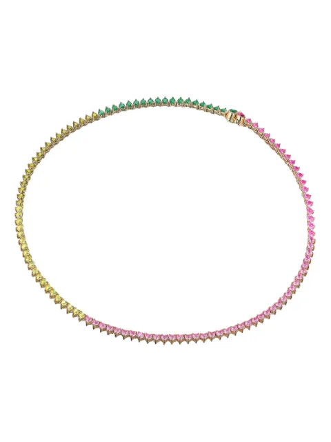 Anabela Chan 18kt gold vermeil Petite Peony Eternity Heart necklace Gold AC22LH12NSYGMT