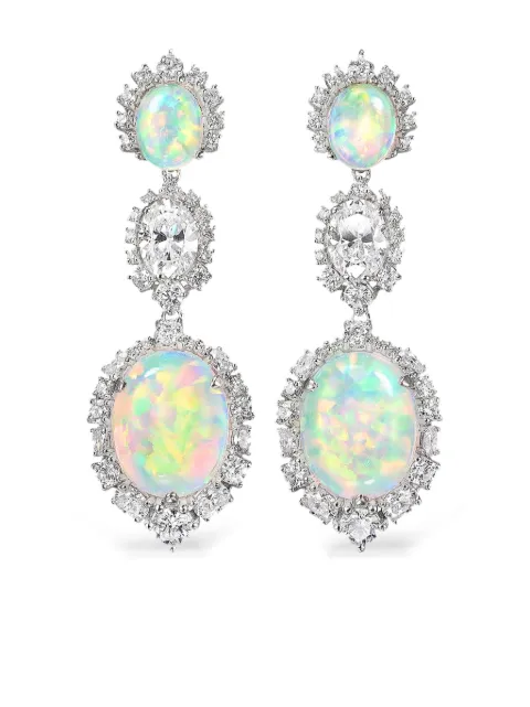 Anabela Chan 18kt white gold Sky Opal drop earrings Silver AC24PC19ESWGWO