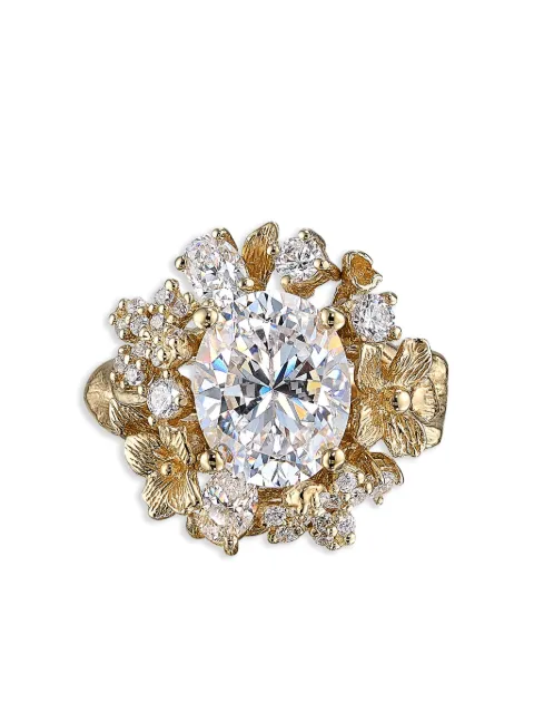 Anabela Chan 18kt yellow gold vermeil Golden Posy diamond ring Gold AC23EG27RSYGWD