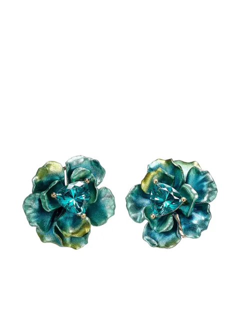 Anabela Chan 18kt Aurora Rose yellow gold stud earrings Gold ACMA02EARAPT