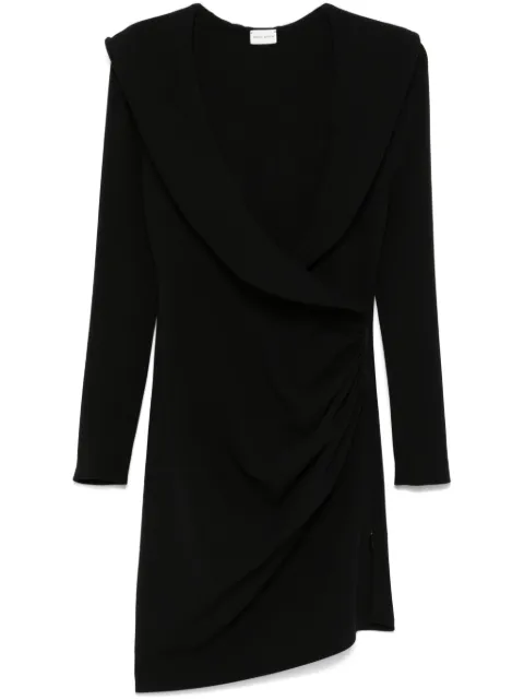 Magda Butrym wrap-design mini dress Black 101924