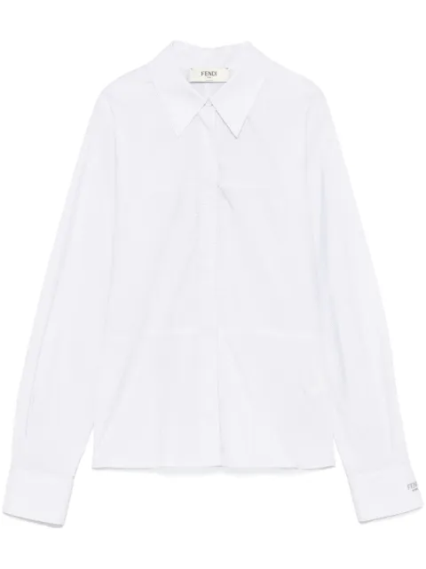 FENDI striped shirt White FS8204AWZXF0ZNM