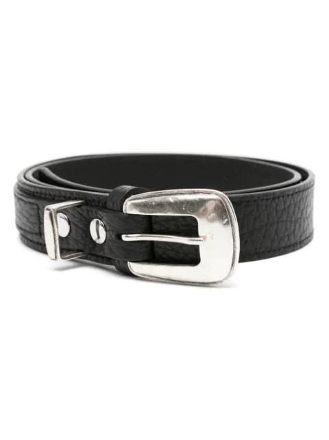 LEMAIRE minimal western belt in leather Black AC1181LL139