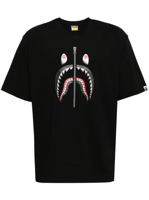 A BATHING APE® graphic-print cotton T-shirt Black 001TEK801350M