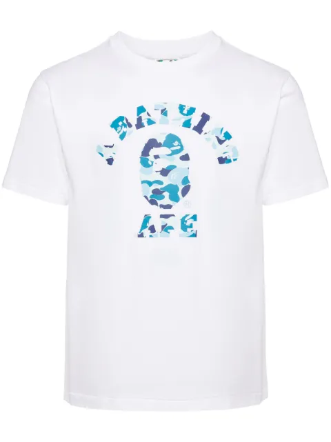 A BATHING APE® logo-printed T-shirt White 001TEK801005M